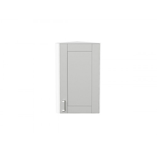 716*300*306Шкаф верхний торцевой Лофт Grey Silk/Белый