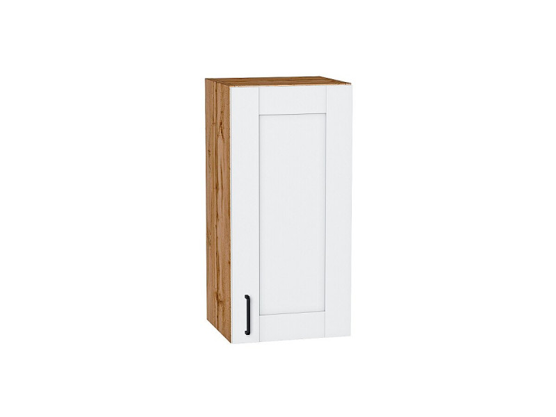 Кухня 716*350*Шкаф верхний с 1-ой дверцей Лофт Super White/Дуб Вотан