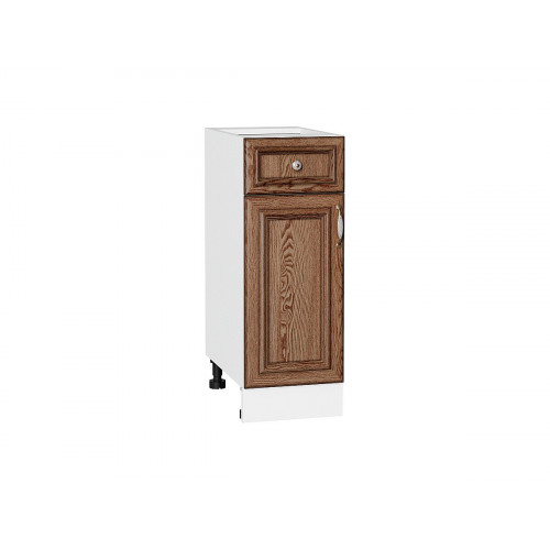 816*300* Шкаф нижний с 1-ой дверцей и ящиком Шале Brown Dreamline Белый